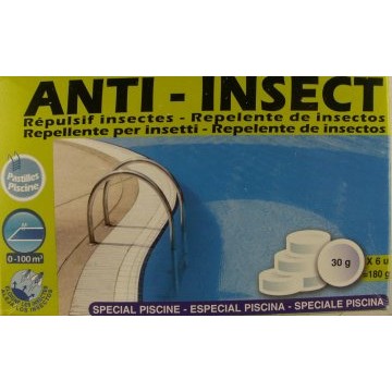 6 Pastilles de Piscine Anti-insect & guêpe 30gr