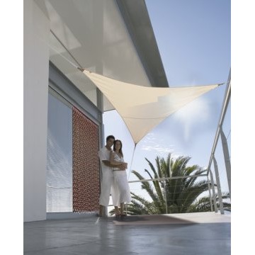 Voile d''Ombrage Triangulaire 5M 180gr sable
