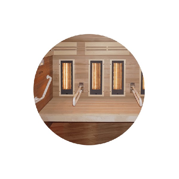Télécommande 1 à 4 zones pour Led de chromothérapie dans un sauna