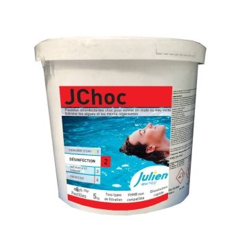 Chlore JChoc 5 kg en pastille 20gr