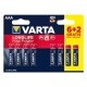 VARTA LONGLIFE MAX POWER AAA LR03 6+2