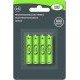 4 Batteries Piles rechargeable AAA Solaire 600mAh